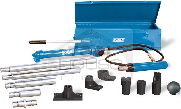 OMCN 353 Πρέσα φανοποιίας με εξαρτήματα, κουμπωτή & μεταλλικό κουτί