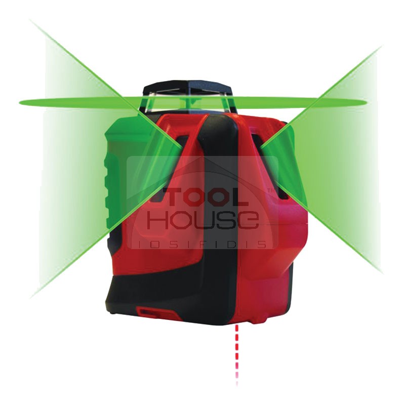 METRICA M61380 Αλφάδι laser με πράσινη δέσμη, 25-30m