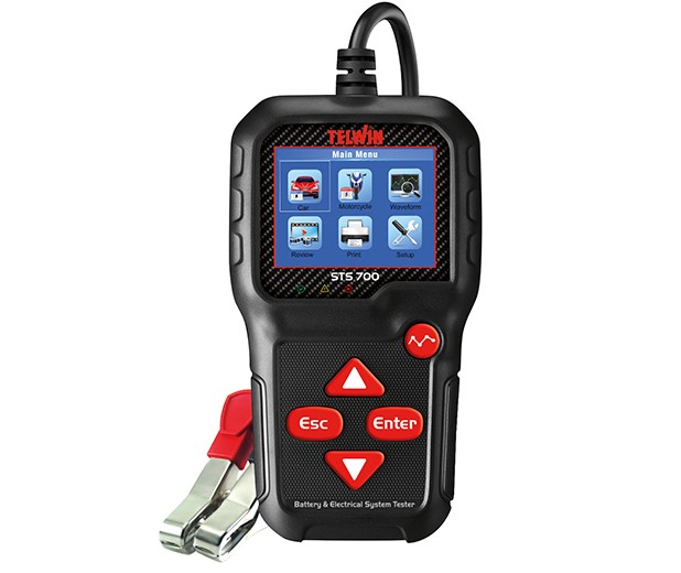 TELWIN STS700 BATTERY TESTER - 804243 Δοκιμαστής Μπαταρίας WET, GEL, MF, AGM, PbCa, EFB, 8-240 Ah, 12V