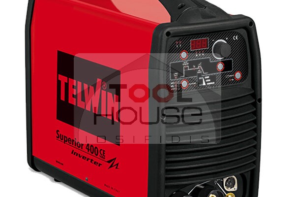 TELWIN SUPERIOR 400 CE VRD Ηλεκτροκόλληση Inverter ηλεκτροδίου και TIG-LIFT, 350A, Τριφασική