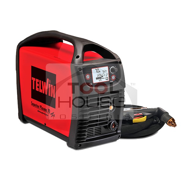 TELWIN SUPERIOR PLASMA 70 Μηχανή Κοπής Πλάσματος , Inverter, 30mm, 70A, Τριφασική
