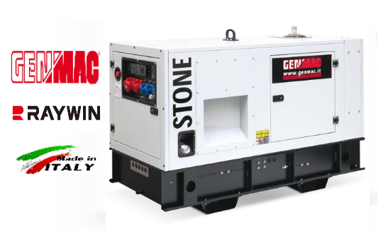 GENMAC Stone G40RS-E3 - Γεννήτρια Πετρελαίου, Αθόρυβη, Αυτονομία 7h, 400V, 44.0kVA, RAYWIN, Μίζα