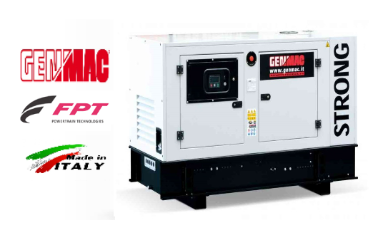 GENMAC Strong-Rent G60IS-M - Γεννήτρια Πετρελαίου, Αθόρυβη, Αυτονομία 8h, 400V, 66,0kVA, FPT Iveco, Μίζα