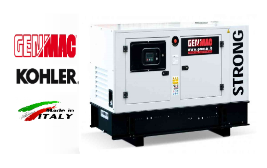 GENMAC Strong-Rent G45KS-M5 - Γεννήτρια Πετρελαίου, Αθόρυβη, Αυτονομία 12h, 400V, 50,0kVA, KOHLER, Μίζα